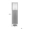 Homeroots Brushed Steel Metal Floor Lamp13 x 13 x 60.5 in. 372491 - alternate 2